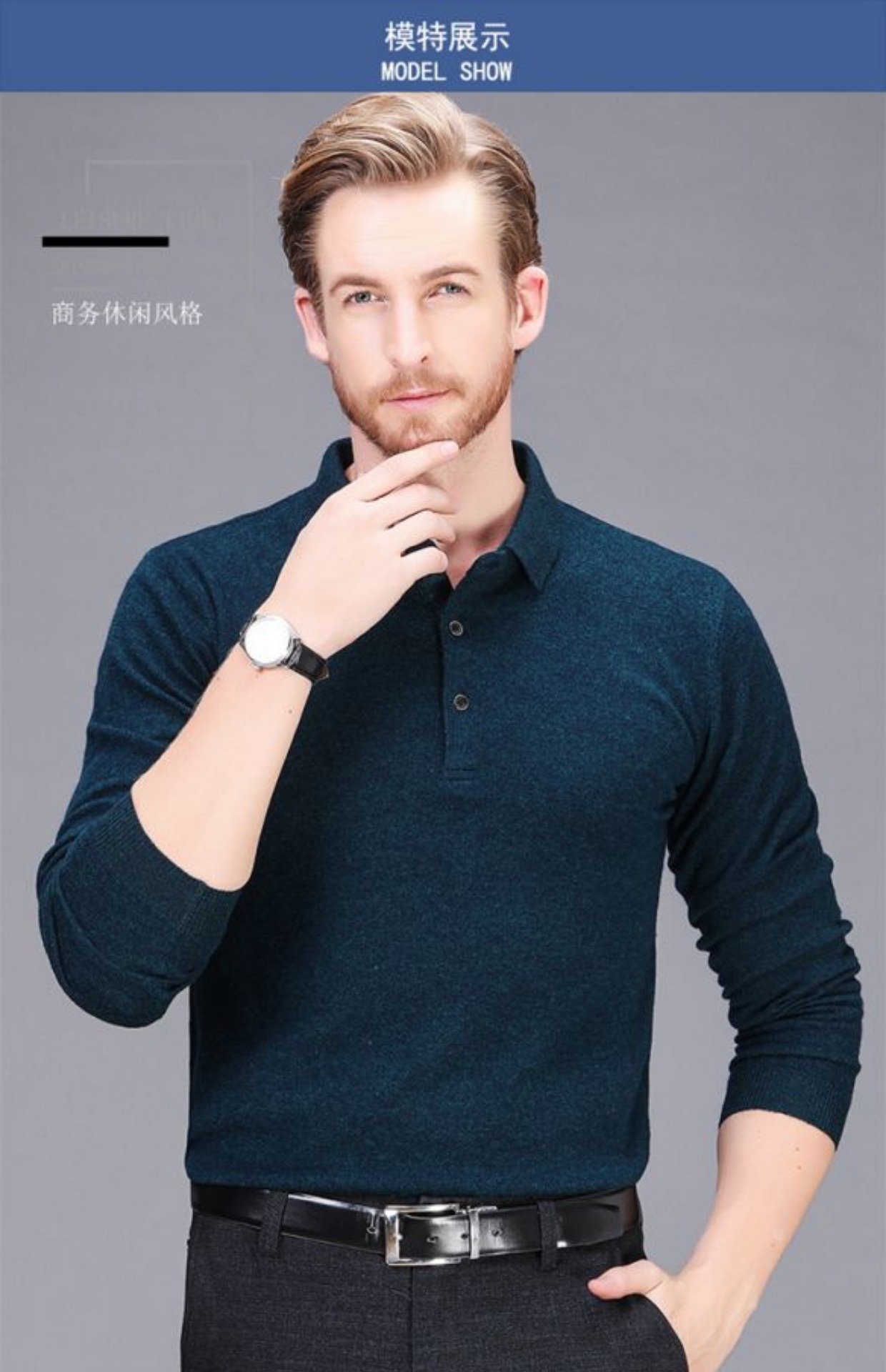 Mới nam mùa đông 100% áo cashmere nguyên chất Ve áo dài tay Kinh doanh Áo len cổ lọ dày áo đôi nam nữ