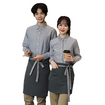 Accompagnateur Workwear Shirt Woman Hotel Middle Catering Coffee West Restaurant Hot Pot Cake Milk Tea Shop Tooling Customised