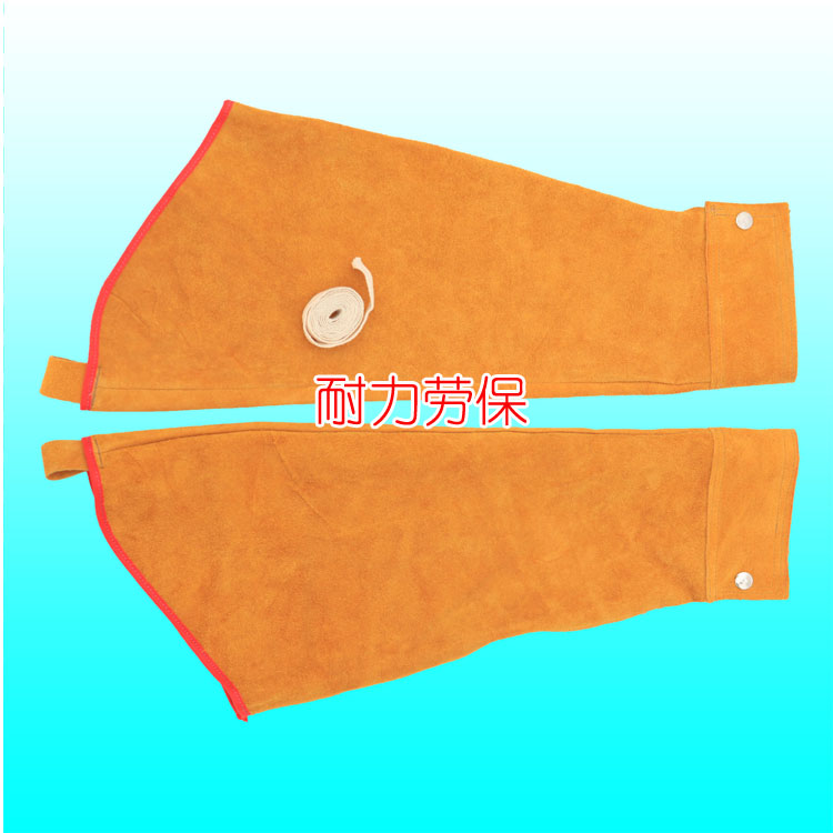 Full Cow Leather Electro-welded Sleeves Burn Welding Welders Fire Splash Sleeve Genuine Leather protective abrasion-resistant thermal insulation sleeves