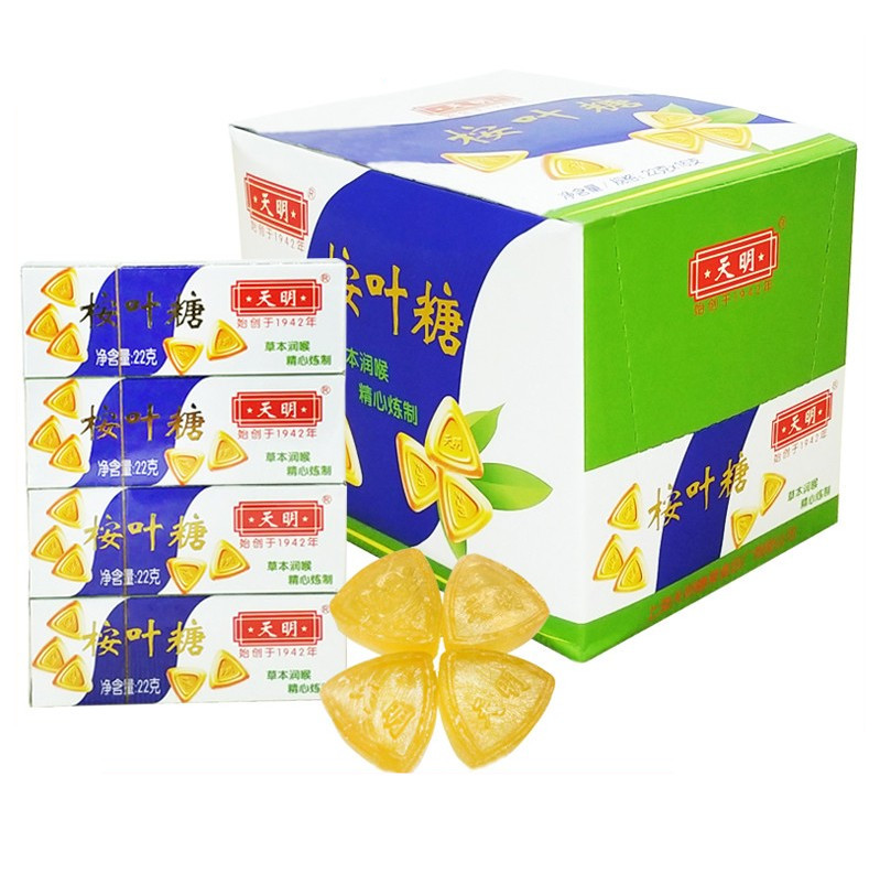 80 - post nostalgia snacks authentic old Shanghai brand Tianming eucalyptus sugar 22 g cool sugar