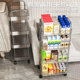 ຕູ້ເກັບມ້ຽນອາຫານວ່າງ trolley rack ມືຖືໃນເຮືອນຊັ້ນຢືນຫຼາຍຊັ້ນຫ້ອງຮັບແຂກຂອງຫຼິ້ນເດັກນ້ອຍບ່ອນເກັບຮັກສາປຶ້ມ shelf ຊັ້ນວາງຜັກ