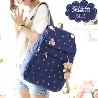 Глубокий синий цветочный медведь, висящее украшение