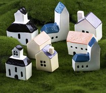 Castle Church Moss micro landscape ornaments Mediterranean style Zakka house House Small castle