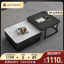 Nordic telescopic rock board a few small family-style living room light lavish minimalist design square tea table-style small table combinations