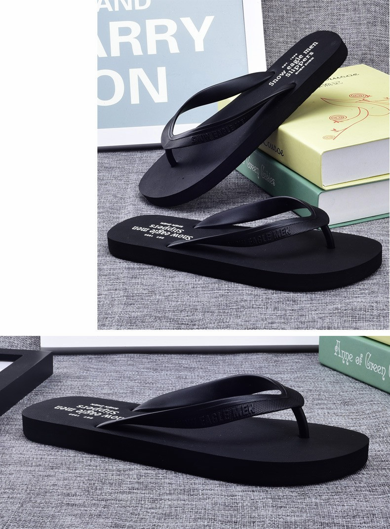 Mùa hè Hàn Quốc phiên bản của xu hướng flip-flops nam không trượt chân cao su ngoài trời giải trí bãi biển dép và dép đi ...