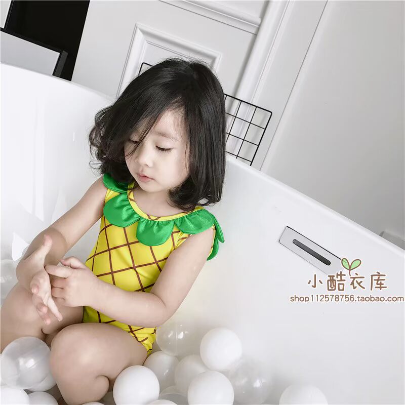 Ins mẫu nổ mùa hè bé trai và bé gái spa dễ thương hình trái cây áo tắm trẻ em dâu tây dứa áo tắm một mảnh quần áo trẻ sơ sinh