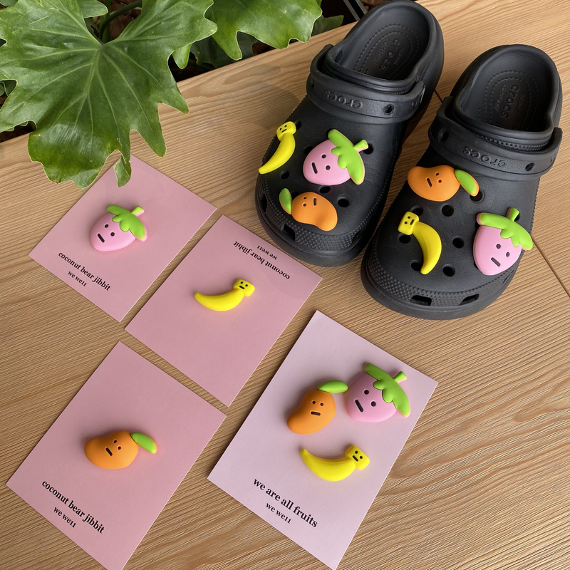 Fruit Series Clog Shoe Charms Suitable for Crocs, Summer Niche Zhibixing Brand Fruit Series Clog Shoe Charms Suitable for Crocs, Summer Niche Zhibixing Brand
