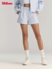 Wilson Official Spring Women's Sports Adjustable Waist Seersucker Fleece Tennis Woven Shorts