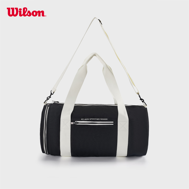 Wilson Sports Large-Capacity Versatile Gym Shoulder Bag with Side Storage for Tennis, Single-Shoulder Versatile Handbag