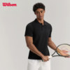 Wilson Official Summer Men's Sports Fly-Knit Technology Skin-Friendly Soft Tennis Knit Short-Sleeve Polo