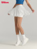 Wilson Official Summer Women's Tennis Skirt Versatile Double-Layer Sports Knit Skirt with Built-In Shorts