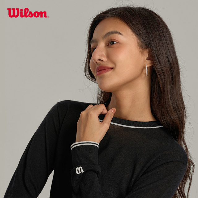 Wilson official 24 spring new women's BENNETT skin-friendly breathable wool knitted long sleeves