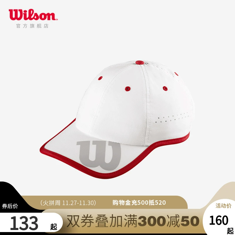 Mũ Wilson Mũ nam và nữ Mũ tennis Xu hướng Mũ thể thao Mũ bóng chày Mũ chống nắng Mũ thương hiệu - Quần vợt