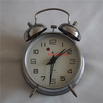 Golden Rooster brand all copper movement small double bell mechanical alarm clock Horseshoe watch
