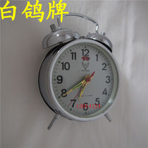 White pigeon brand all copper movement Aluminum dial Classical shape mechanical alarm clock Nostalgic collection Horseshoe watch