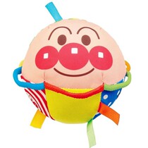 Anpanman newborn exercise baby grasping rattle plush soothing educational hand-grabbing cloth ball baby toy