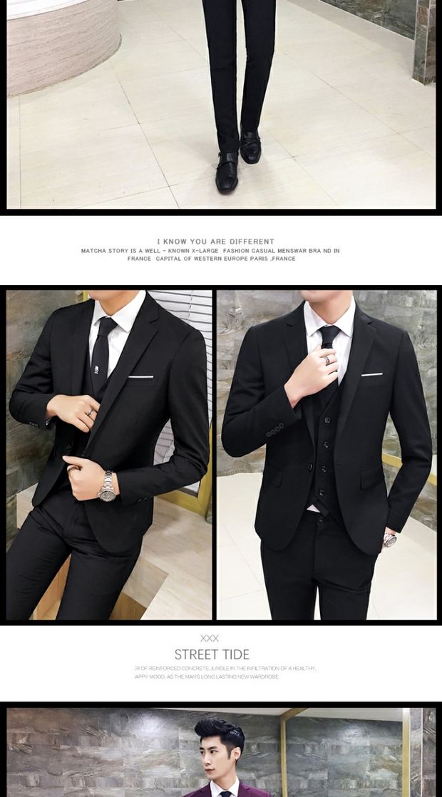 Bộ đồ vest nam hai mảnh kinh doanh phù hợp với chuyên nghiệp Tây trang trí cơ thể phù rể chú rể váy cưới mùa xuân và mùa thu đồ vest