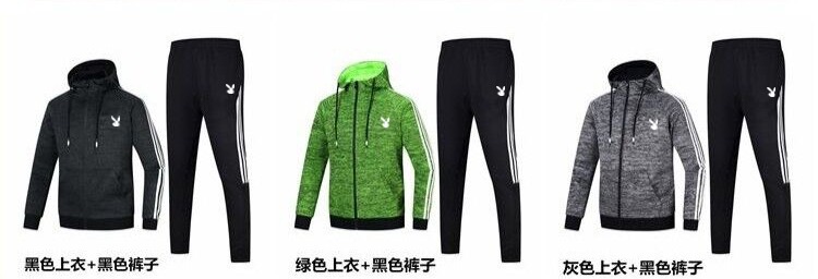 Trang phục thể thao nam mùa thu mới trùm đầu thời trang quần áo bình thường mùa xuân và mùa thu nam chạy cardigan hai mảnh bộ adidas nữ cộc tay