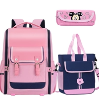 Маленький розовый пенал для школьников, сумка для учебы, 1-3 года