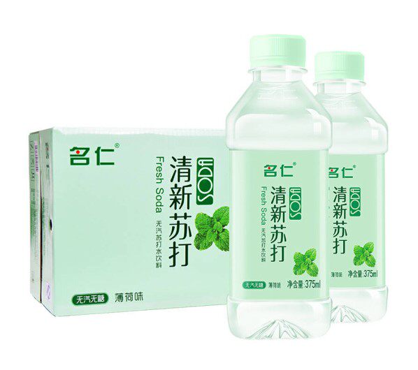 A box of 375ml * 24 bottles of sugar-free and airless drinks was taken to reduce 5 kinds of fresh soda water and mint flavor drinks.