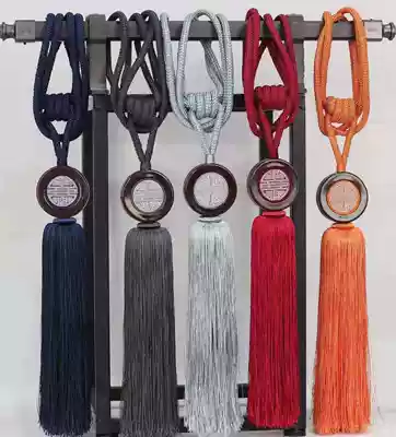 Yayyu home Chinese style Chinese style high-end curtain strap hanging ball Chinese knot simple creative curtain buckle 1 pair