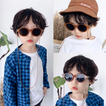 2019 New retro childrens sunglasses boys summer anti-ultraviolet sunglasses kids comfortable glasses tide