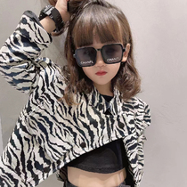 Girl Personality Sunglasses Kid Fashion Letter Sunglasses Summer Anti-UV Baby Stage Walk Show Spectacle Tide