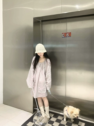 Laori Taro Winning Girl Cotton Maxian Cotton Win -Коттон Платье Грейс Свободная юбка