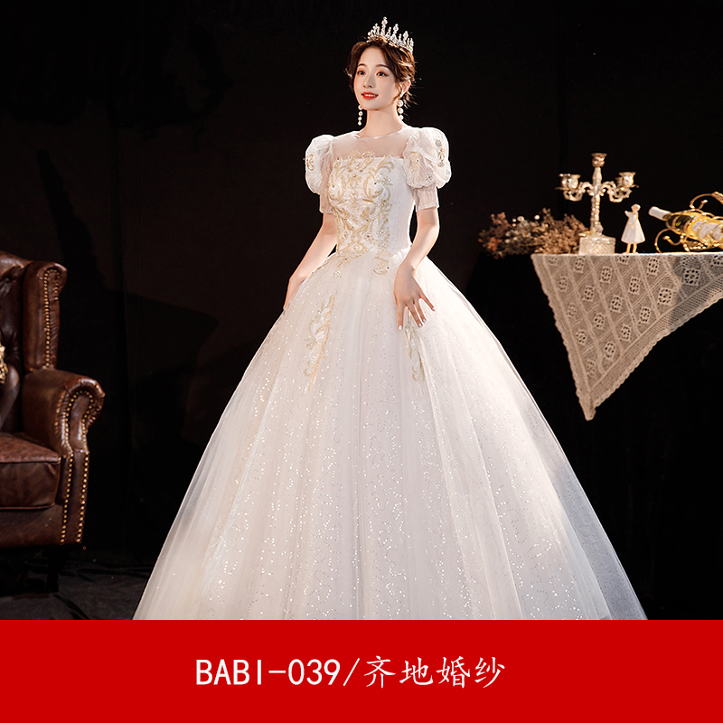  XXL+BABI-039 Single Wedding dress  