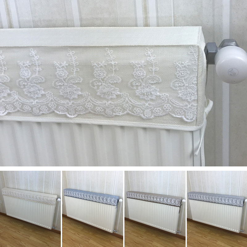 Eurostyle lavish heating cover lace cloth art Heating cover Home Heating sheet cover Anti-smoked black dust-proof decorative cover