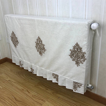  Radiator cover Radiator fabric cover dustproof and anti-blackening cover Cotton and linen embroidered heating cover customization