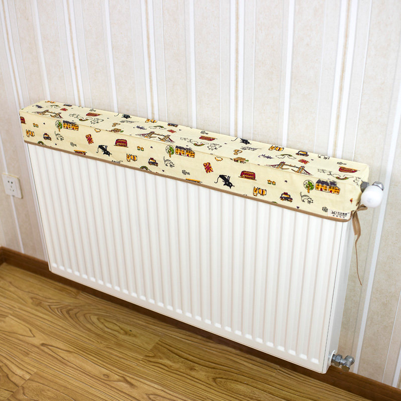 Heating Sheet Hood Fields Green Plaid Central Heating Hood Geb New old style Heating cover cloth Art Dust cover Decorative Custom