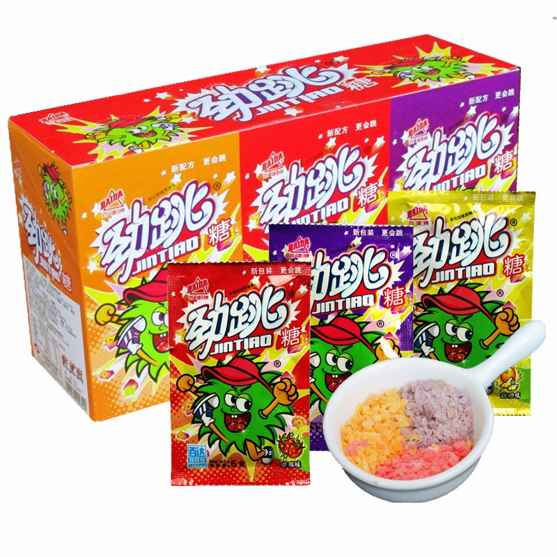 Jump in sugar 30 packets of exploding sugar 8090 back as a child nostalgia small snacks candy childhood water fructose