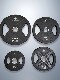 Fisida's New Large-Hole Barbell Plates for Men 5/ 10kg with Rubber Grip for Bench Press, Weightlifting, Olympic Bar, and Dumbbell Plates
