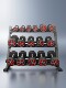 Round Head Rubber Pev Ten-Piece Three-Layer Dumbbell Rack Set for Men's Dormitory Home Fitness and Body Shaping Studio Dumbbells