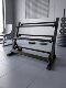 Six Sets of 2.5~15.3kg-Tier Dumbbell Racks, Model House Mezzanine Floor Decoration Design, Fitness Equipment