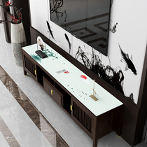 Leather TV cabinet dust cover cloth New Chinese style tablecloth waterproof and oil-proof disposable household small side cabinet cushion thick