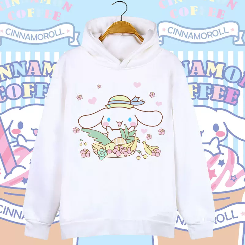 Милая толстовка-худи для мужчин и женщин для студентов, Cinnamoroll, семейный стиль