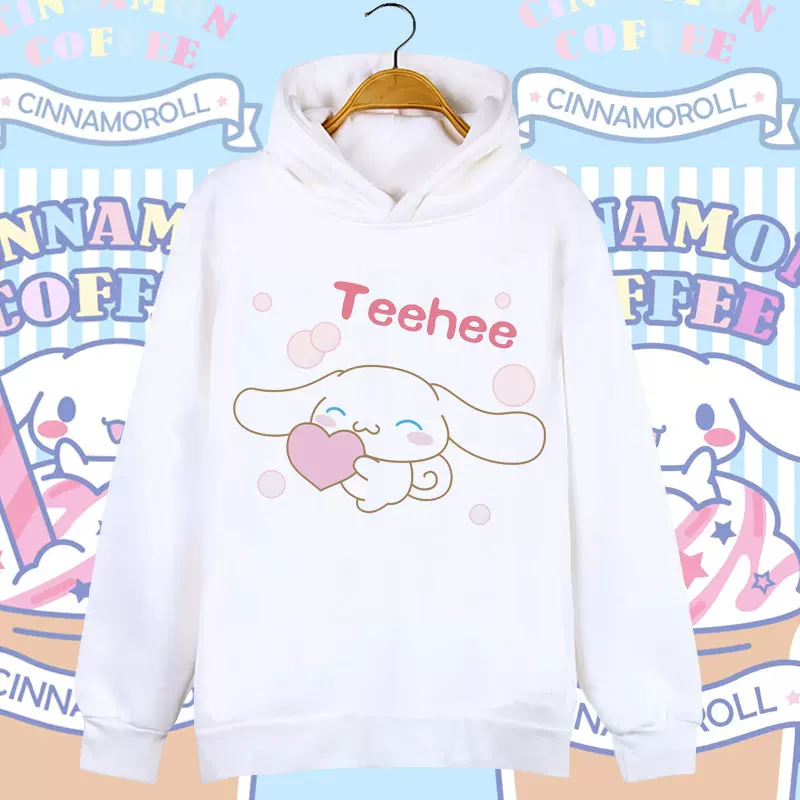 Милая толстовка-худи для мужчин и женщин для студентов, Cinnamoroll, семейный стиль