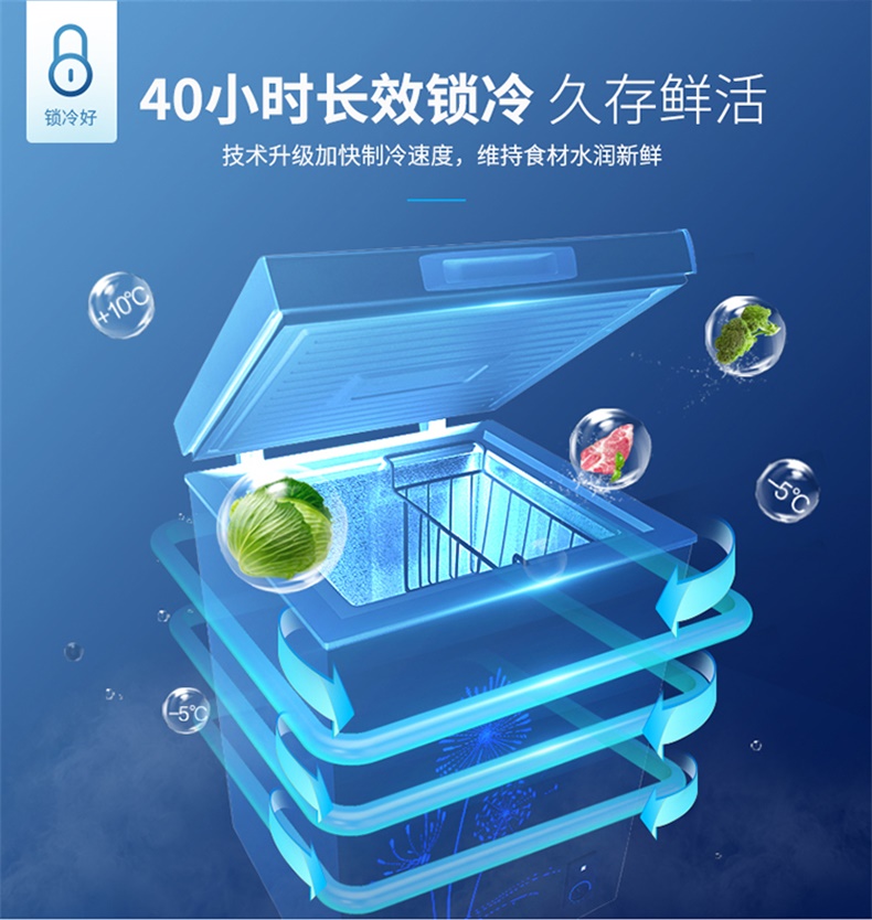 Tủ đông MeiLing / Meiling BC / BD-98DT Tủ đông nhỏ Mini - Tủ đông tủ đông sanaky 600 lít
