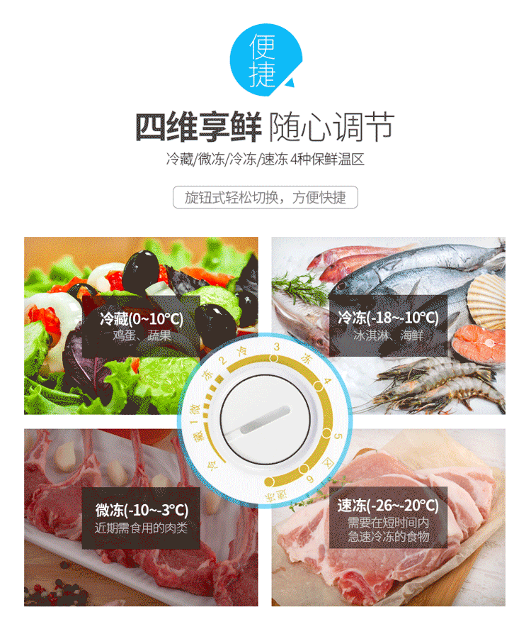 MeiLing / Meiling BC / BD-208DT Tủ đông gia dụng Tủ lạnh nhỏ Tủ đông thương mại Tủ đông công suất lớn - Tủ đông tủ trữ đông