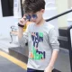 Áo sơ mi nam dài tay 2018 cho bé sơ mi thời trang giản dị trong quần áo bé trai mùa thu áo thun bé trai cao cấp
