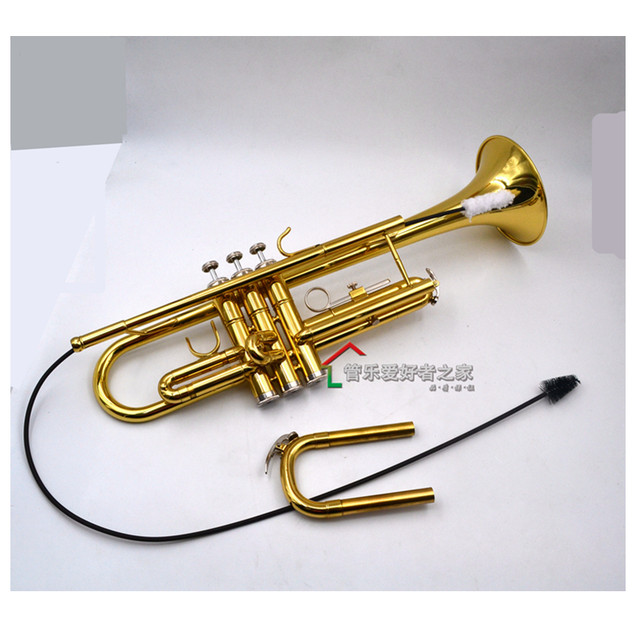 ເຄື່ອງມືແປງ trumpet trombone brush ຝຣັ່ງ horn tenor trumpet ພາຍໃນທໍາຄວາມສະອາດດຶງທໍ່ແປງດູດຊຶມຫົວແປງຝ້າຍ