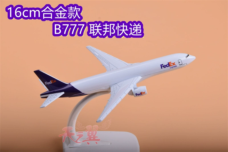 Mô hình mô phỏng máy bay lớn Boeing bằng hợp kim FEDEX Cargo Airlines FedEx B777 mô hình trang trí 47cm