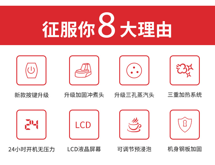 Máy pha cà phê Welhome / 惠 家 KD-320 thương mại chuyên nghiệp Máy pha cà phê gia đình bán tự động hoàn toàn của Ý - Máy pha cà phê máy pha cà phê philips
