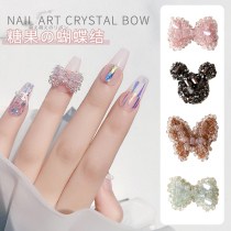 2021 nail jewelry crystal butterfly fairy full three-dimensional ice through crystal bow Mickey diamond nail decoration
