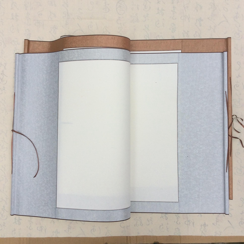 Published paper calligraphy student blank white painting axis all Aya four - foot banner middle hall drawing shaft custom vertical shaft hanging