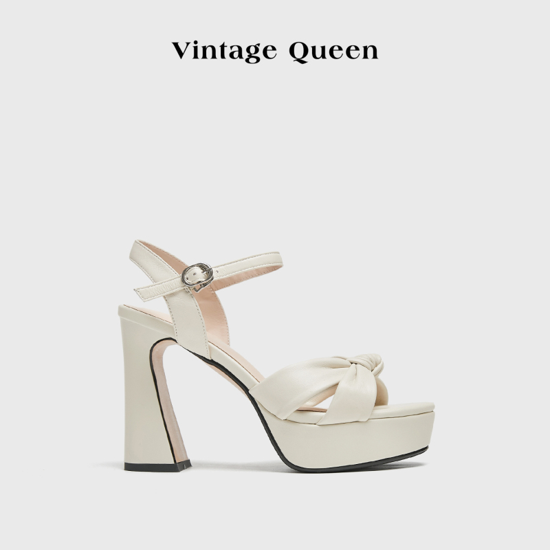 10.5Cm~Vintage Sweet Waterproof Platform High-Heeled Sandals for Women, Summer 2026 New Style, Single Strap Chunky Heel High Heels 10.5Cm~Vintage Sweet Waterproof Platform High-Heeled Sandals for Women, Summer 2026 New Style, Single Strap Chunky Heel High Heels