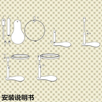 High-end beech solid wood portable round desktop embroidery stand adjustable rotating hand embroidery embroidery stretcher 21CM