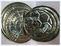 Stainless steel steaming plate thickened steaming drawer steaming rack steamer rack compartment steaming grid steaming steamed buns 24cm-38cm3